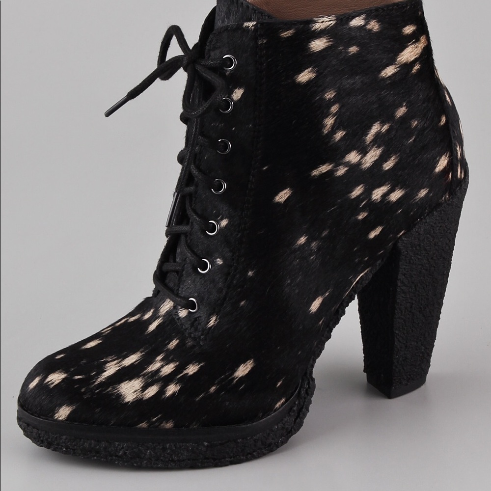 Belle by Sigerson Morrison Spotted Combat Bootie